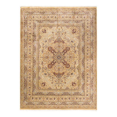 Hayner One-of-a-Kind 9' 2" X 12' 3" 2000s Wool Area Rug in Yellow