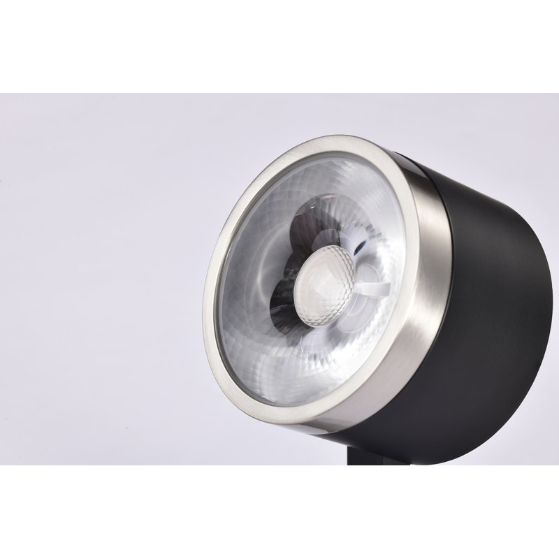 Matte Black and Brushed Nickel Adjustable LED Track Head