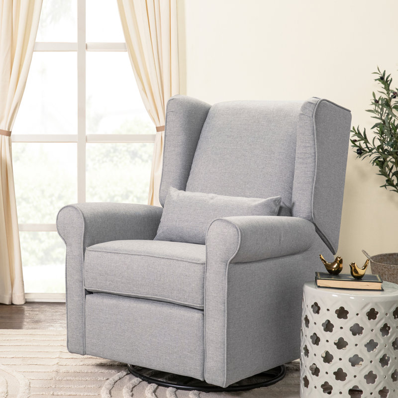 Hayden Swivel Reclining Glider, Natural Oat