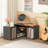 2 Pcs Adjustable Tv Stands With Storage Cubes For Tvs Up To 55 Inches Cabinets -1984945152