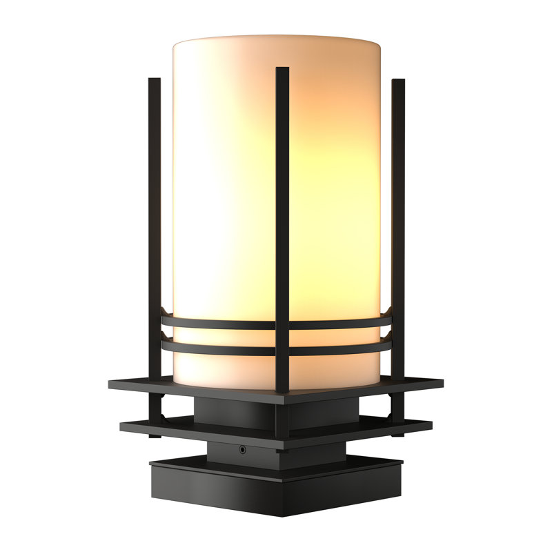 Luminaire suspendu d'extérieur à bande 1 lumière H 12,8 po, Bronze côtier huilé côtier, Blanc