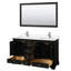 Ensemble de meuble-lavabo double 60 "avec miroir Deborah-97738966-97738967-97754503