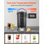 Distributeur de boissons isotherme, serveur à boisson thermique en acier inoxydable de 3,2 gallons / 12 litres avec robinet et affichage de la température, convient aux boissons chaudes et froides, au thé et à l'eau dans les cafés et restaurants, noir
