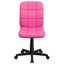 Mid-Back Quilted Vinyl Swivel Task Office Chair-777223923-777223926