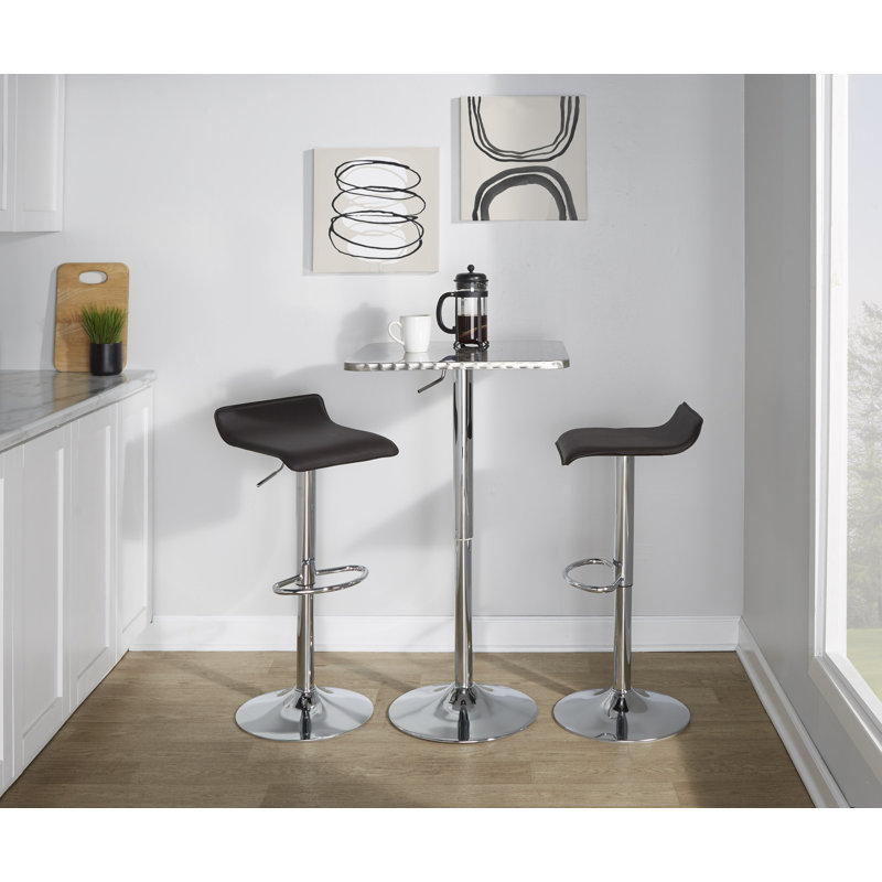 Bistro Square-Ale Bar Set - 3 Piece, Brown