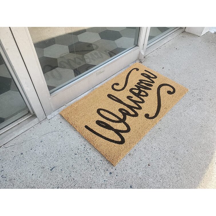 Gracie Oaks Kittleson Non-Slip Floral Outdoor Doormat & Reviews