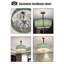 Lustre en cristal moderne avec abat-jour en cristal