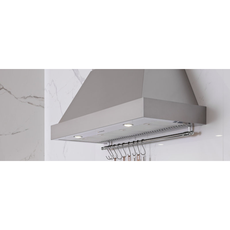 Bertazzoni 48" Canopy Hood (Canopy Only), 54" H x 48" W x 19.68" D, Stainless Steel