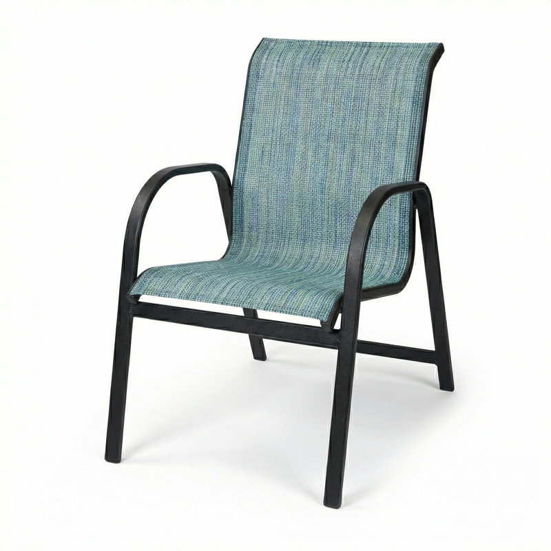 Chaise avec accoudoirs, Harnais de verre Nova Nova / noir mat