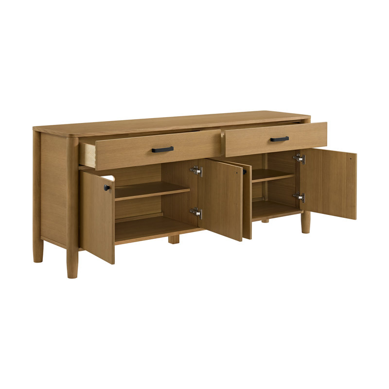 Buffet en chêne naturel de 72 po Dawes