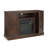 Farmhouse Classic Media TV Stand Entertainment Console For TV Up To 50" With 18" Electric Fireplace Insert With Open And Closed Storage Space, 47"W*15.5"D*30.75"H