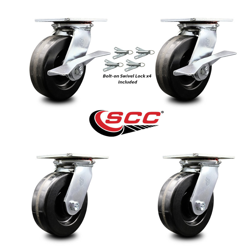 4 Piece Phenolic Caster Set