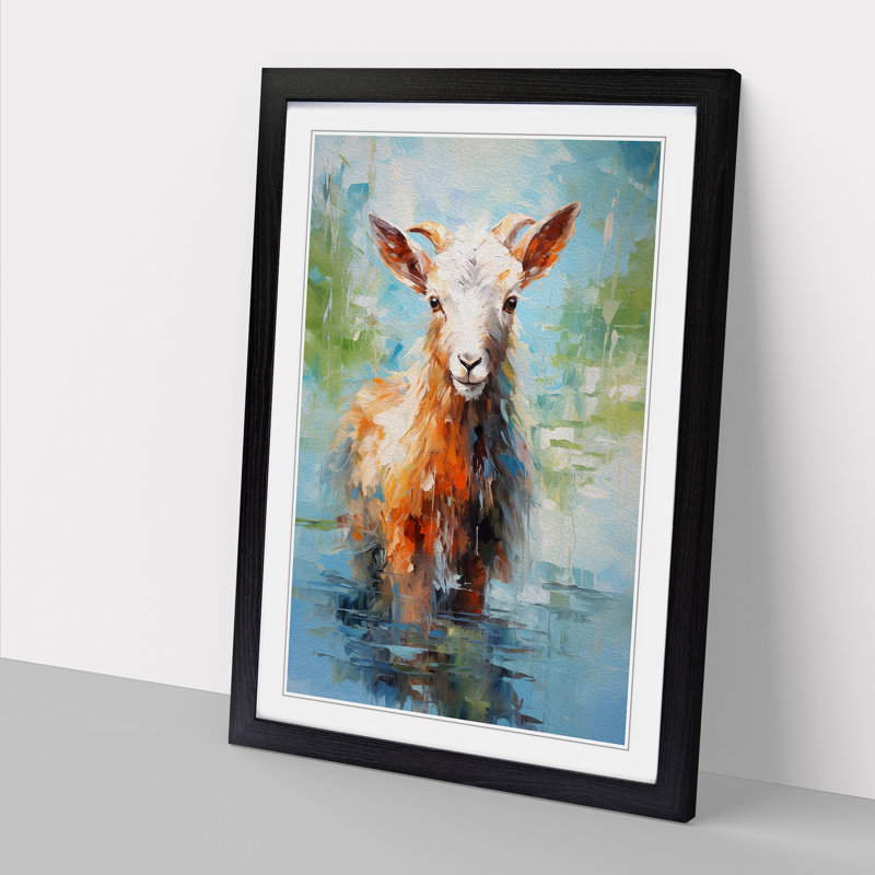 Goat Impressionism No.3 - Framed Print
