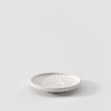 Villeroy & Boch Afina Espresso Cup Saucer, Premium Porcelain, Made in Germany, Dishwasher and Microwave Safe, 4.5 in, Stackable, White