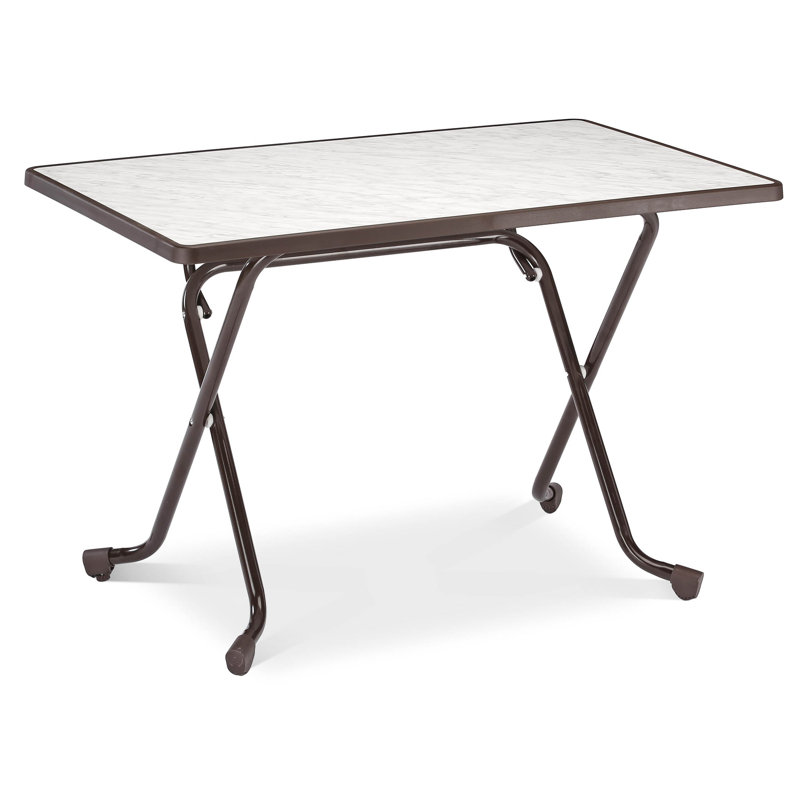 Madrid Folding Table Rectangular 110X70 Cm, Brown