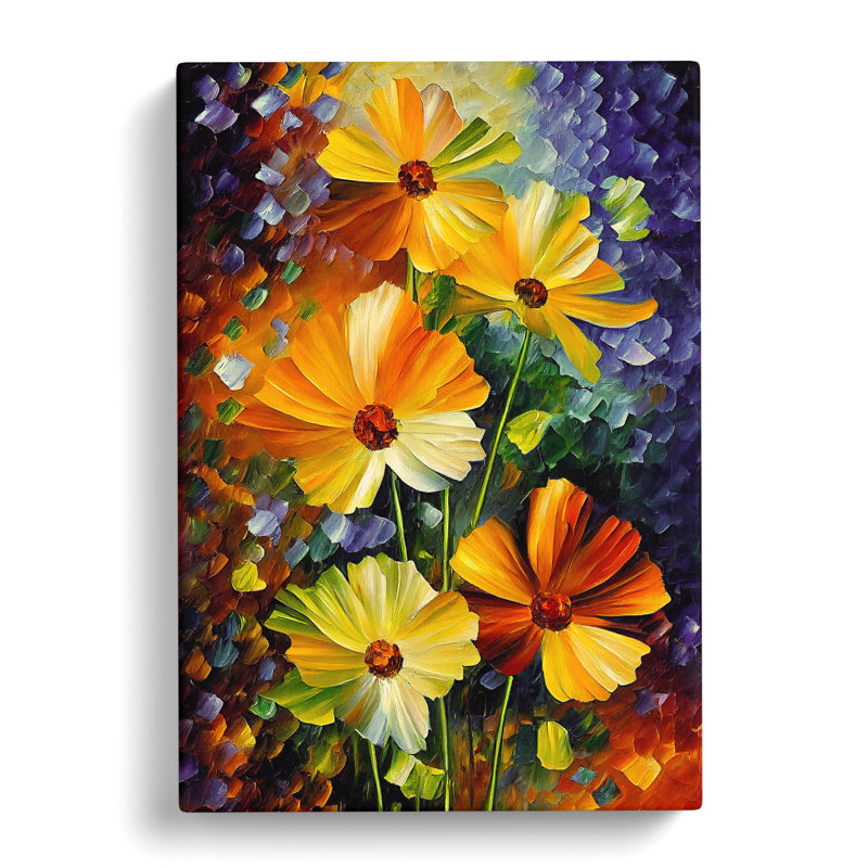 A Selection Of Flowers No.2 - Print, No Matte, 50cm H x 35cm W x 3cm D, Wrapped Canvas