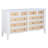 10-Drawer Dresser Cabinet White