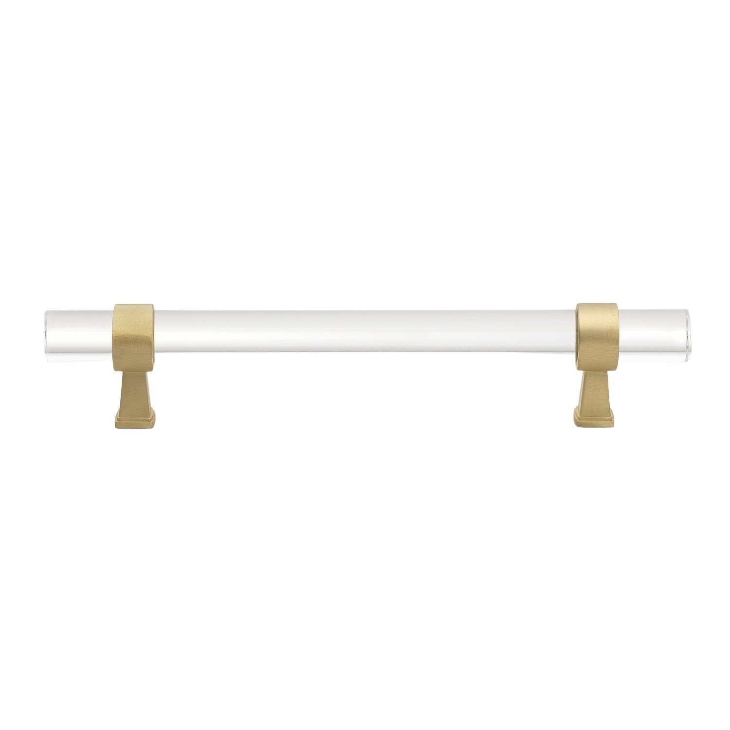 Center to Center Acrylic Bar Pull, Satin Gold, 5.0625"