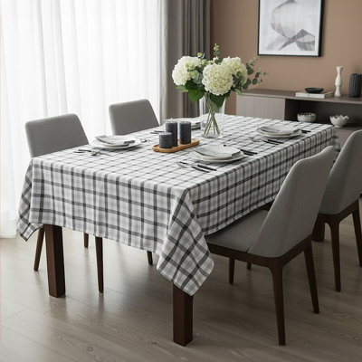 --- Rectangular Tartan Tablecloth
