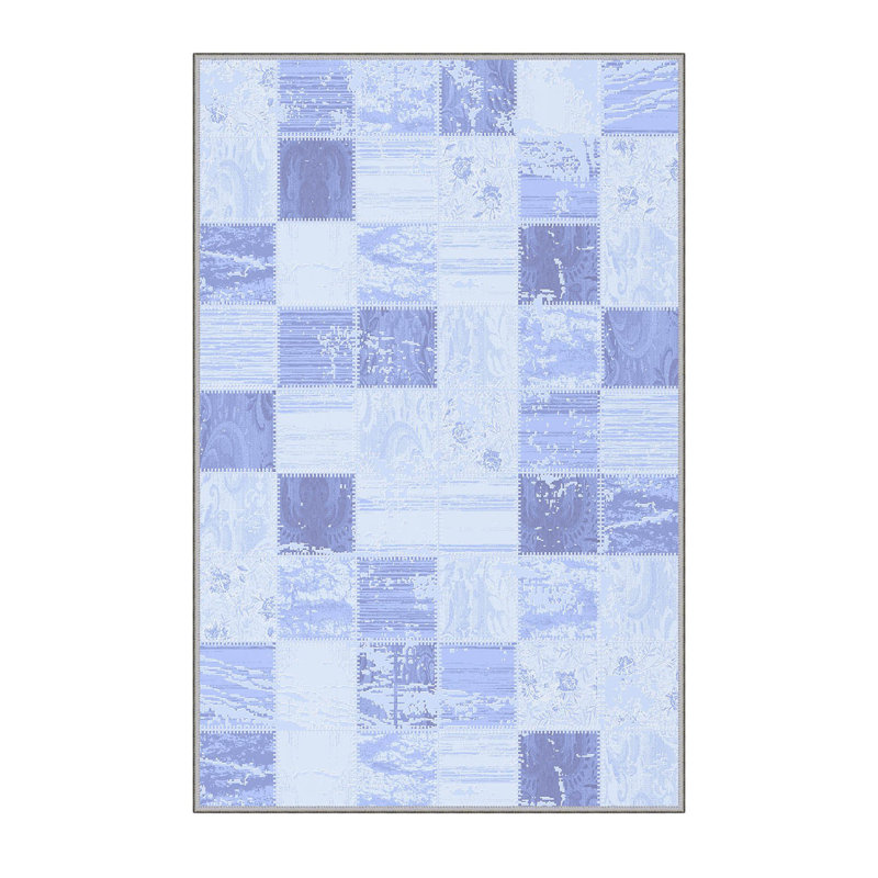 High-Quality 3D Printed Area Rug (2.6 x 4.0 ft), 100% Polyester, 0.3 in Pile Height | Antibacterial, Non-Slip PVC Felt Dot Underside | Machine Washable, Elegant Design for Living Room, Bedroom & Office