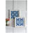 S/2 16.5X16.5" White And Indigo Wall Décor