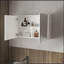 Armoire à pharmacie blanche polyvalente avec miroirs inclus et 2 portes