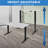 Mount-It Dual Motor Electric Standing Desk with 48 in. Tabletop, White-95768374