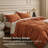 Bedsure 100% Washed Cotton Duvet Cover King Set - Minimalist Cotton Beding Set For All Season（set of 3）-125402780-125402781