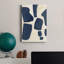 Pièces bleues I - peinture sur toile tendue-938564434