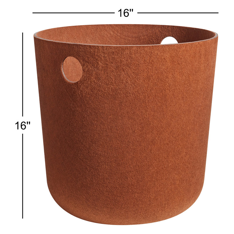 Olly Polyester General Basket, Copper, 16" x 16"