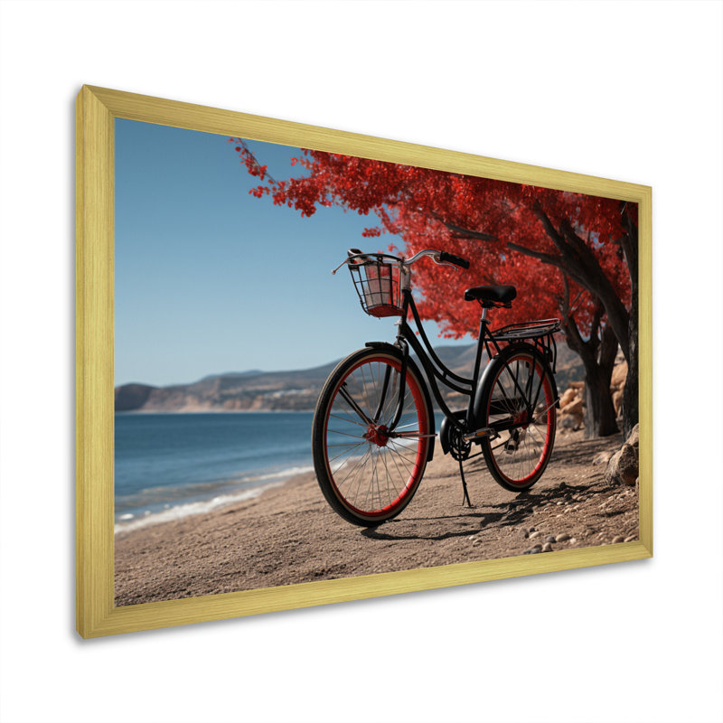 Vélo Silent Journey II, H 30 po x l 40 po x P 1,5 po, Encadrement doré