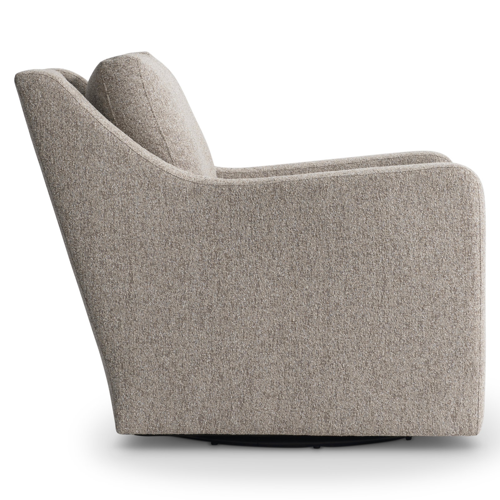 Bernhardt Plush Swivel Armchair