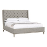 Michael Weiss California King Tufted Upholstered Panel Bed