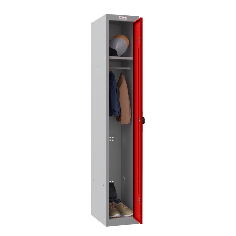 Metal 1 - Tier 30cm with Dial / Combination, Red, Dial / Combination