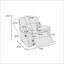 Recliner Chair, Black Bonded Leather Motion Glider | Contemporary | Recliners