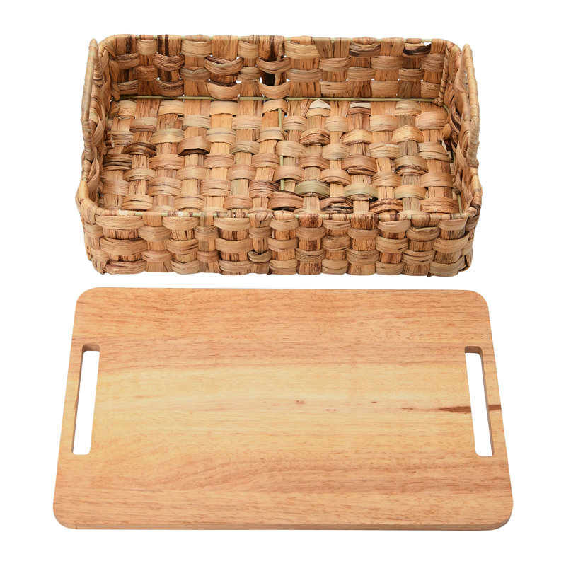 Household Essentials Wood Bin