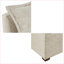 Fauteuil modulaire, pièce moderne sans accoudoir avec coussin amovible | Bois massif | Espresso foncé | Polyester | Standard
