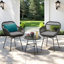 Chaise de patio avec coussins Aaronn-2023400327