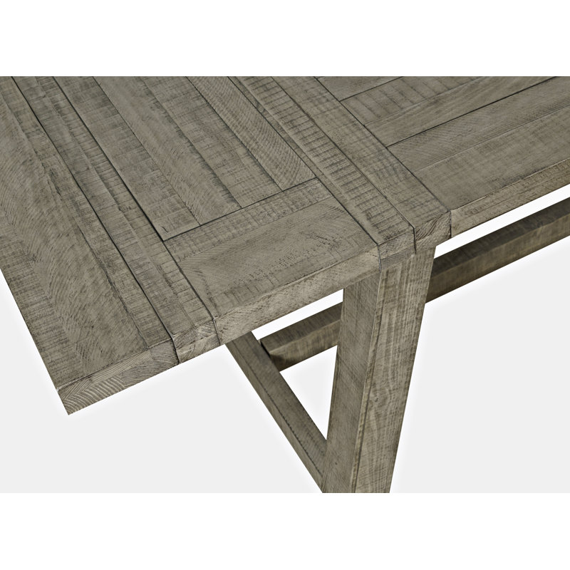 Table de salle à manger extensible Maxine, Bois flottant gris