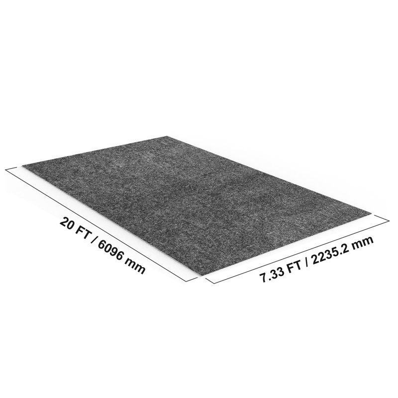 Rouleau de plancher de garage VEVOR, L 88 po x L 240 po