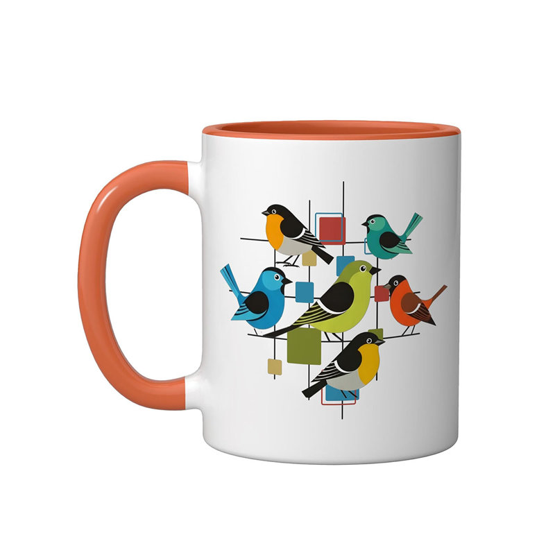 Ceramic Coffee Mug, Orange