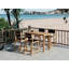 Pearl Counter Height Teak Outdoor Set In Black-359611760