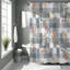 Rideau de douche avec tapis de bain-1316734679