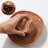 Ceramic Cowboy Hat Wall Planter Vase Brown