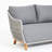 Sewole 57.5'' Wide Reversible Metal Loveseat with Cushions