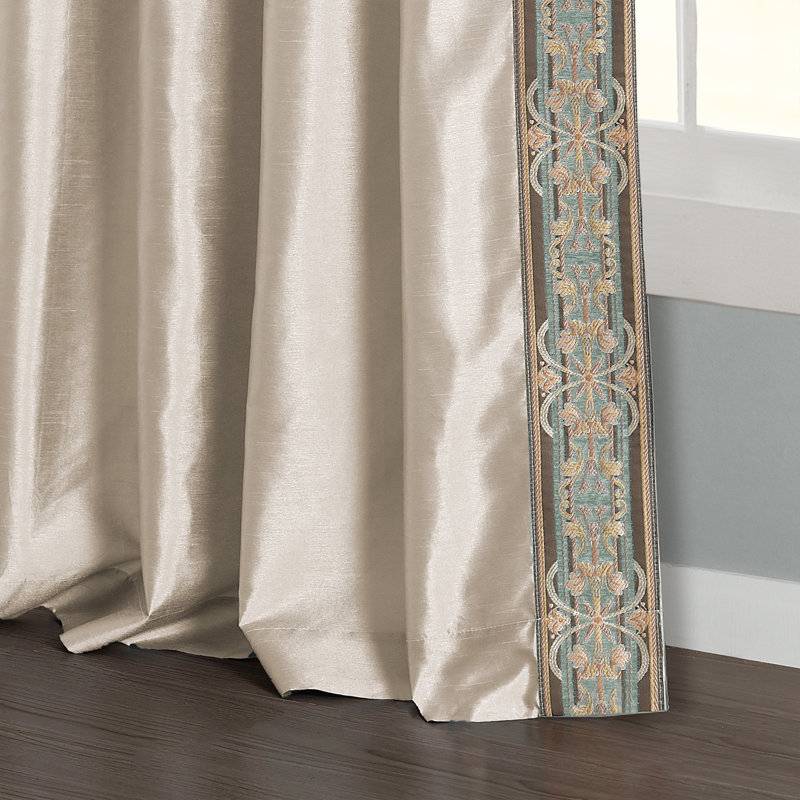 Rideau en polyester Luxury, Naturel
