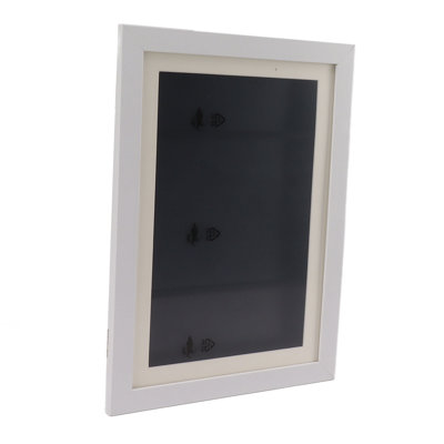 Kids Art Frame Density Board PS Magnetic Front Opening Changeable Artwork Display Holds 50PCS Pictures for Crafts Drawing Schoolwork White