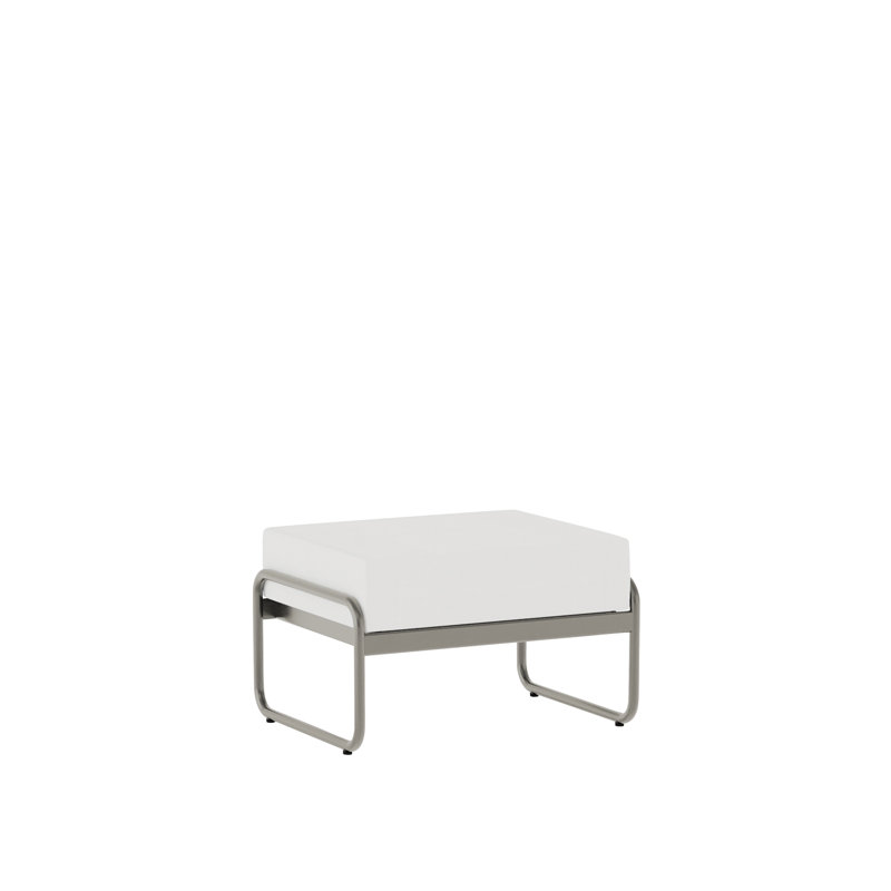Repose-pieds d'extérieur en aluminium Oasis, Blanc, Tanné