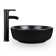 Andover Mills™ Kreutzer 16 5 #39 #39 Black Ceramic Circular Bathroom Sink