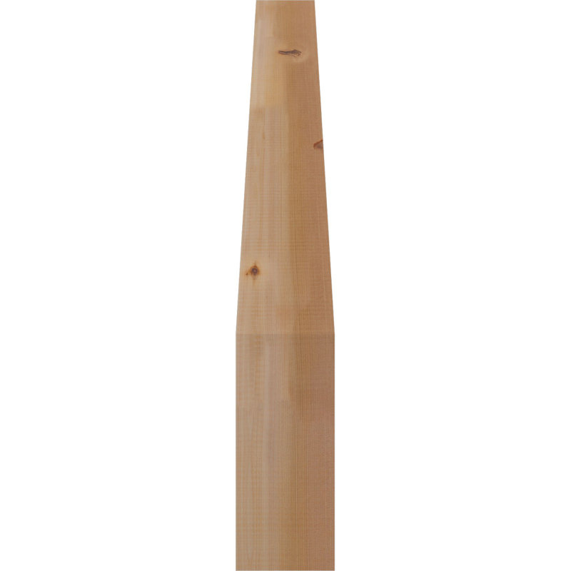 Attelle de genou Funston, Cèdre rouge, Lisse, H 40 po x l 5,5 po x P 32 po